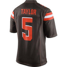 Load image into Gallery viewer, Tyrod Taylor Cleveland Browns Game Jersey – Brown 2018/2019