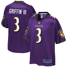 Load image into Gallery viewer, Robert Griffin III Baltimore Ravens Pro Line Player Jersey – Purple 2018/2019