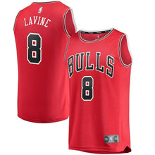 Load image into Gallery viewer, Zach LaVine Chicago Bulls Branded Fast Break Jersey Red - Icon Edition