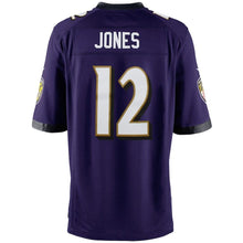 Load image into Gallery viewer, Youth Baltimore Ravens Jacoby Jones Nike Purple Team Color Game Jersey