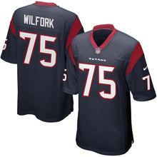 Load image into Gallery viewer, Vince Wilfork Houston Texans Game Jersey - Navy Blue