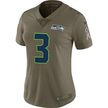 Load image into Gallery viewer, Russell Wilson Seattle Seahawks Women's Salute to Service Limited Jersey - Olive 2018/2019