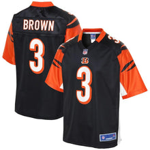 Load image into Gallery viewer, Youth Cincinnati Bengals Jonathan Brown NFL Pro Line Black Player Jersey