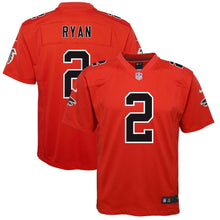 Load image into Gallery viewer, Youth Atlanta Falcons Matt Ryan Nike Red Color Rush Game Jersey