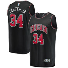 Load image into Gallery viewer, Wendell Carter Jr. Chicago Bulls Branded Youth Fast Break Jersey - Statement Edition – Black 2018/2019