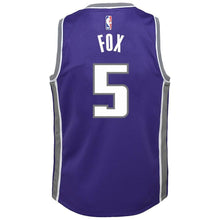 Load image into Gallery viewer, De'Aaron Fox Sacramento Kings Youth Jersey Purple - Icon Edition 2018/2019