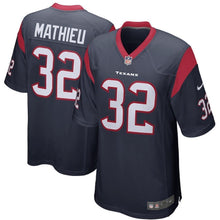 Load image into Gallery viewer, Tyrann Mathieu Houston Texans Game Jersey - Navy