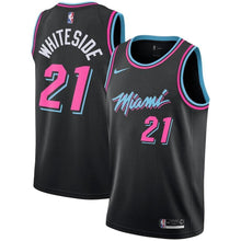Load image into Gallery viewer, Hassan Whiteside Miami Heat Youth Jersey – City Edition – Black 2018/2019