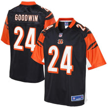 Load image into Gallery viewer, Youth Cincinnati Bengals CJ Goodwin NFL Pro Line Black Player Jersey