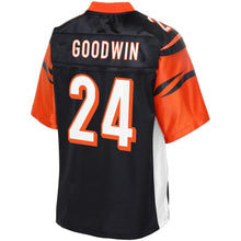 Load image into Gallery viewer, Youth Cincinnati Bengals CJ Goodwin NFL Pro Line Black Player Jersey