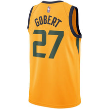 Load image into Gallery viewer, Rudy Gobert Utah Jazz Gold Swingman Jersey 2018 - 2019