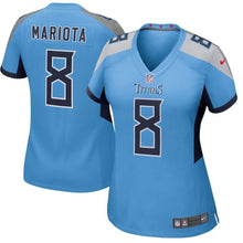 Load image into Gallery viewer, Marcus Mariota Tennessee Titans Women's New Game Jersey – Light Blue 2018/2019