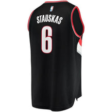 Load image into Gallery viewer, Nik Stauskas Portland Trail Blazers Branded Fast Break Jersey - Icon Edition - Black