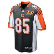 Load image into Gallery viewer, Youth Cincinnati Bengals Tyler Eifert Nike Black 50th Anniversary Patch Game Jersey