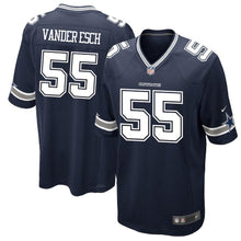 Load image into Gallery viewer, Leighton Vander Esch Dallas Cowboys Draft First Round Pick Game Jersey – Navy 2018/2019