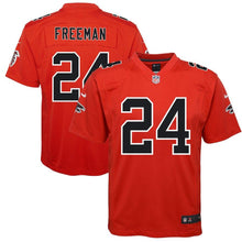 Load image into Gallery viewer, Youth Atlanta Falcons Devonta Freeman Nike Red Color Rush Game Jersey