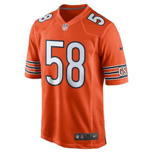 Load image into Gallery viewer, Roquan Smith Chicago Bears Game Jersey – Orange 2018/2019