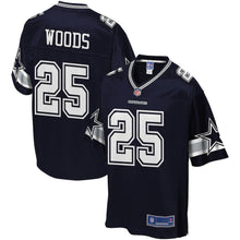 Load image into Gallery viewer, Youth Dallas Cowboys Xavier Woods NFL Pro Line Navy Player Jersey