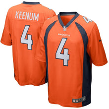 Load image into Gallery viewer, Denver Broncos Case Keenum Orange Jersey 2018 - 2019