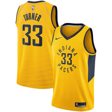Load image into Gallery viewer, Myles Turner Indiana Pacers Gold Swingman Jersey 2018 - 2019