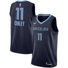 Load image into Gallery viewer, Mike Conley Memphis Grizzlies Navy Swingman Jersey 2018 - 2019
