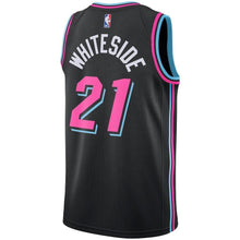 Load image into Gallery viewer, Hassan Whiteside Miami Heat Youth Jersey – City Edition – Black 2018/2019