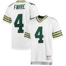Load image into Gallery viewer, Brett Favre Green Bay Packers Mitchell &amp; Ness 1996 Replica Retired Player Jersey - White
