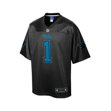 Load image into Gallery viewer, Youth Carolina Panthers Cam Newton NFL Pro Line Black Reverse Fashion Jersey