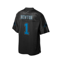 Load image into Gallery viewer, Youth Carolina Panthers Cam Newton NFL Pro Line Black Reverse Fashion Jersey