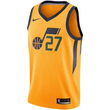 Load image into Gallery viewer, Rudy Gobert Utah Jazz Gold Swingman Jersey 2018 - 2019