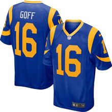Load image into Gallery viewer, Los Angeles Rams Jared Goff Royal Jersey 2018 - 2019
