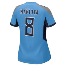 Load image into Gallery viewer, Marcus Mariota Tennessee Titans Women's New Game Jersey – Light Blue 2018/2019