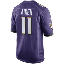 Load image into Gallery viewer, Youth Baltimore Ravens Kamar Aiken Nike Purple Game Jersey