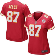 Load image into Gallery viewer, Travis Kelce Kansas City Chiefs Women's Game Jersey - Red