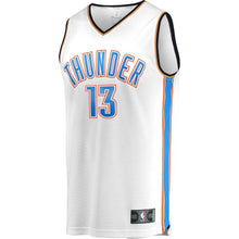 Load image into Gallery viewer, Paul George Oklahoma City Thunder Branded Youth Fast Break Jersey - Association Edition – White 2018/2019