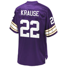 Load image into Gallery viewer, Paul Krause Minnesota Vikings Pro Line Retired Player Jersey – Purple 2018/2019