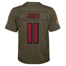 Load image into Gallery viewer, Youth Atlanta Falcons Julio Jones Nike Olive Salute to Service Game Jersey