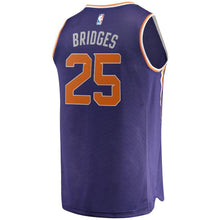 Load image into Gallery viewer, Mikal Bridges Phoenix Suns Branded Fast Break Jersey - Icon Edition - Purple