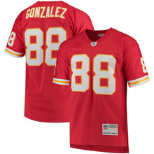 Load image into Gallery viewer, Tony Gonzalez Kansas City Chiefs Mitchell &amp; Ness Retired Player Replica Jersey - Red