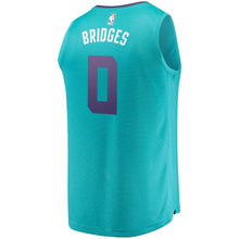 Load image into Gallery viewer, Miles Bridges Charlotte Hornets Branded Youth Fast Break Jersey Teal - Icon Edition 2018/2019