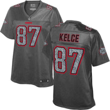 Load image into Gallery viewer, Travis Kelce Kansas City Chiefs NFL Pro Line Women's Static Fashion Jersey  Gray