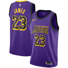 Load image into Gallery viewer, Copy of Brandon Ingram LoLeBron James Los Angeles Lakers Youth Jersey – City Edition – Purple 2018/2019s Angeles Lakers Youth Jersey – Icon Edition – Gold 2018/2019