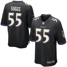 Load image into Gallery viewer, Terrell Suggs Baltimore Ravens Game Jersey - Black 2018/2019