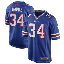 Load image into Gallery viewer, Thurman Thomas Buffalo Bills Retired Player Game Jersey - Royal Blue 2018/2019