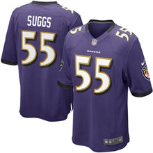 Load image into Gallery viewer, Terrell Suggs Baltimore Ravens Game Jersey - Purple 2018/2019