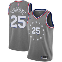 Load image into Gallery viewer, Ben Simmons Philadelphia 76ers Youth Jersey – City Edition – Gray 2018/2019