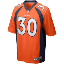 Load image into Gallery viewer, Phillip Lindsay Denver Broncos Player Game Jersey  Orange