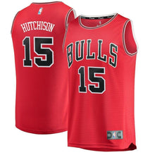 Load image into Gallery viewer, Chandler Hutchison Chicago Bulls Branded 2018 NBA Draft First Round Pick Fast Break Jersey Red – Icon Edition
