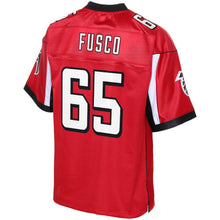 Load image into Gallery viewer, Youth Atlanta Falcons Brandon Fusco NFL Pro Line Red Player Jersey