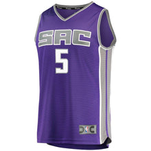 Load image into Gallery viewer, De'Aaron Fox Sacramento Kings Branded Fast Break Jersey Purple - Icon Edition